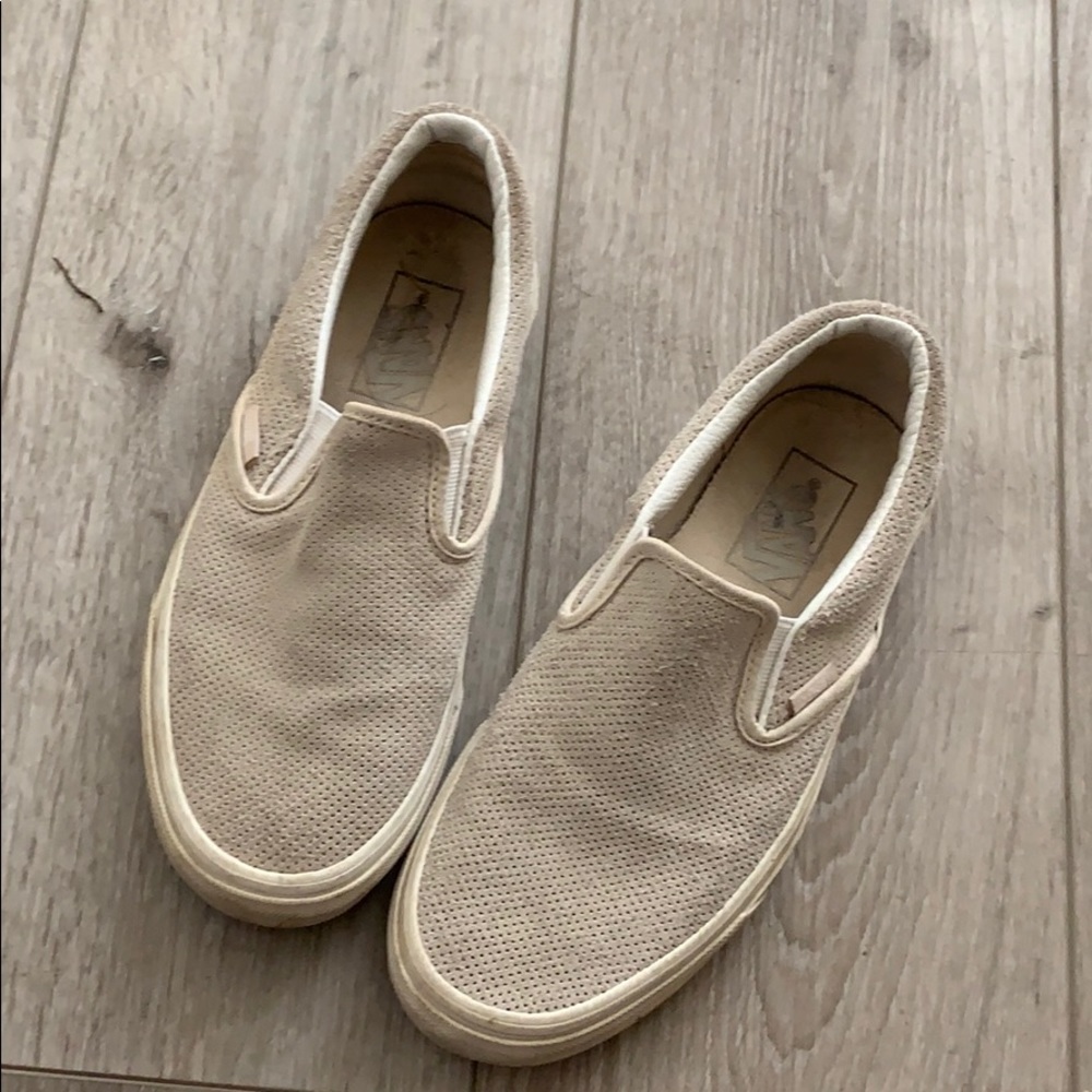 suede slip on vans